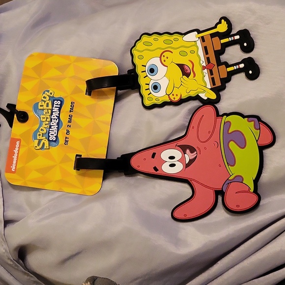 Nickelodeon Other - SpongeBob and Patrick 2pc luggage tag